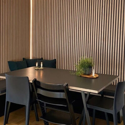 Interior Decorative Acoustic Slat Wood Panel 3D Wall Panel Wood Slats For Home