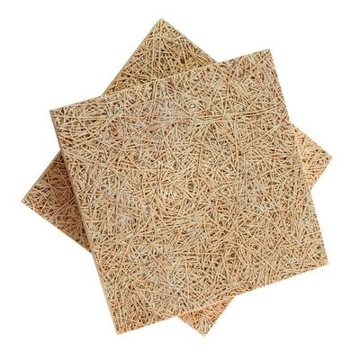 Sound Insulation Wood Wool Acoustic Panel Durable Wood Wool Cement Boards Customized