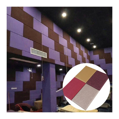 Modern Fabric Acoustic Wall Panels Interior Decorative Acoustic Foam Panels For Cinema