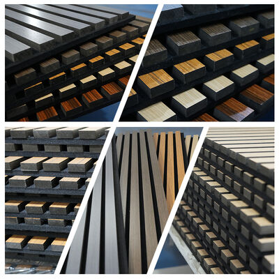 Durable Acoustic Slat Wood Panel Noise Reduction Ceiling Panels For School