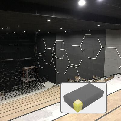 Dust Free Fabric Acoustic Panels Decorative Materials 3D Acoustic Wall Panel Fabric