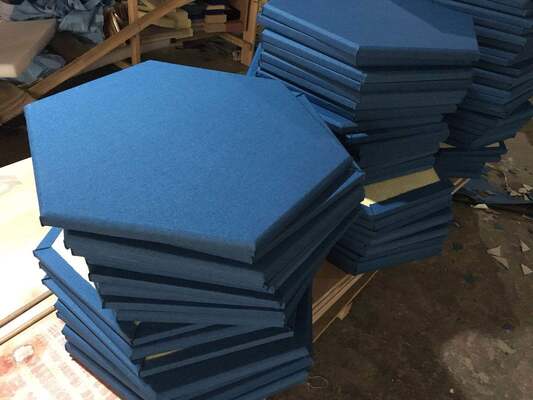 Minimalism Natural Fabric Acoustic Panel Hall Acoustic Ceiling Panels