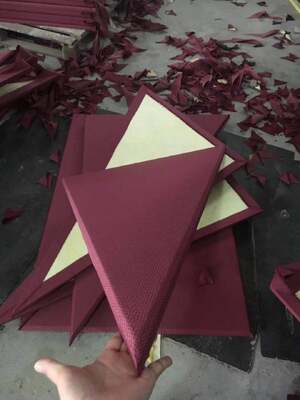 Minimalism Natural Fabric Acoustic Panel Hall Acoustic Ceiling Panels