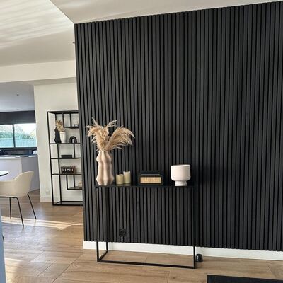 Durable Acoustic Slat Wood Panel Noise Reduction Ceiling Panels For School