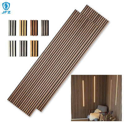 Nature Solid Wood Slat Wall Panels Durable Acupanel Acoustic Wood Panel For Studio