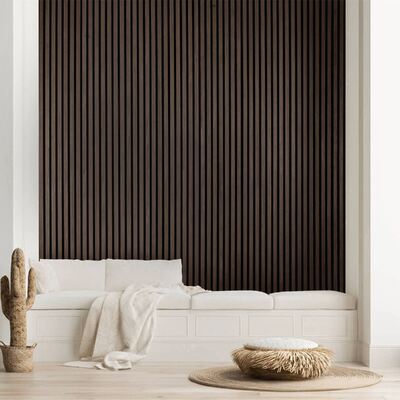 Eco Friendly Acoustic Slat Wood Panel MDF Acoustic Wood Slat Ceiling Panels