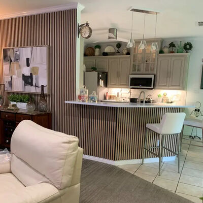 Decorative Interior Acoustic Panels Wood Slats MDF Wooden Wall Acoustic Panel