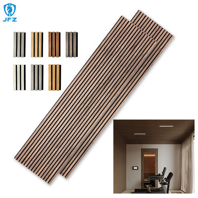 Customized Acoustic Panel Soundproof Acoustic Wooden Wall Slats Panels For Bedroom