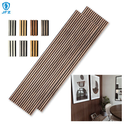 Customized Acoustic Panel Soundproof Acoustic Wooden Wall Slats Panels For Bedroom