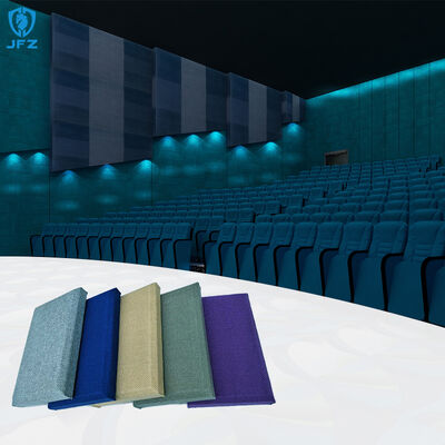 Cinema Fiber Glass Acoustic Wall Pad Fireproof Sound Absorption Ceiling Panels Customized