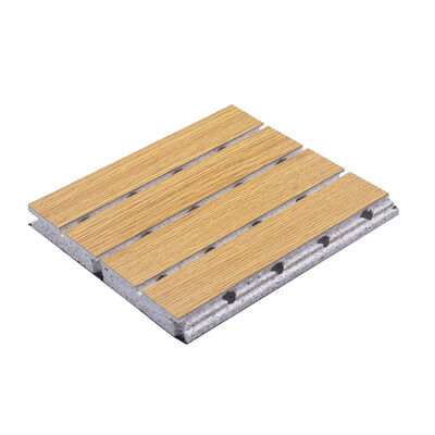 Grooved Multilayer Wood Acoustic Panel Soundproof Durable Mgo Board