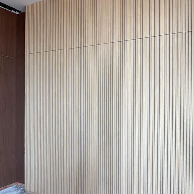 Groove Acoustic Wood Wall Panels Natural Mgo Wall Panel For Home Decoration