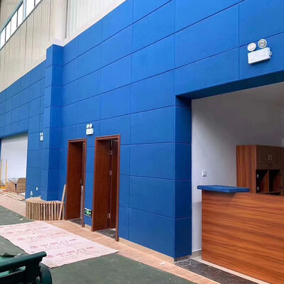 Fiber Glass Synthetic Leather Gym Wall Pads Sound Absorbing Customized