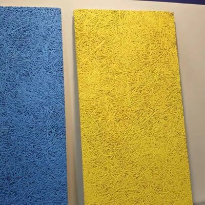 Hexagon Wood Wool Acoustic Panel Natural Cement Board For Stadium