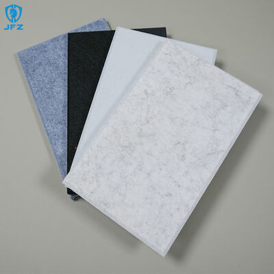 Eco Friendly PET Polyester Fiber Acoustic Panel Hotel 3D Wall Panel