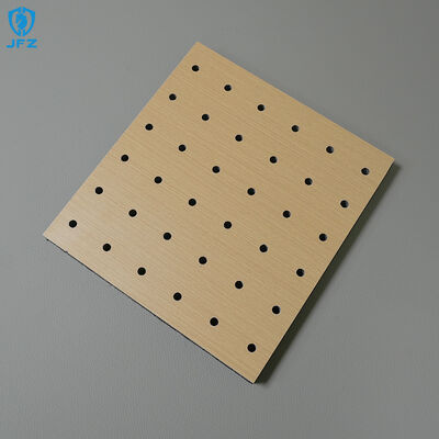 Noise Reduction Perforated Wood Acoustic Wall Panels MDF Melamine Board For School