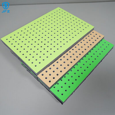 Noise Reduction Perforated Wood Acoustic Wall Panels MDF Melamine Board For School