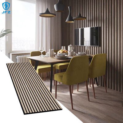MDF Wood Slat Acoustic Panels Natural Decorative Acoustic Panels For Walls