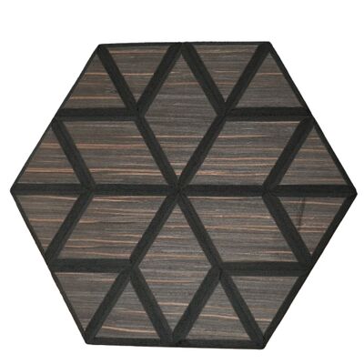 Durable Hexagon Acoustic Felt Panel Villa Polyester Fiber Ceiling Panel