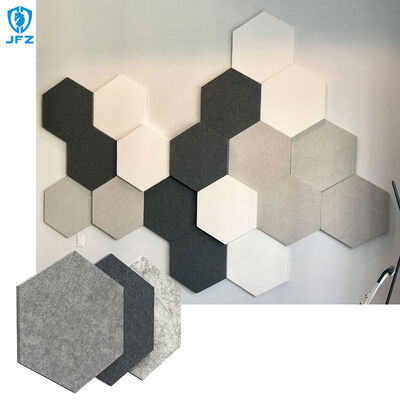 High Density Polyester Fiber Acoustic Panel Wall Hex Acoustic Panels