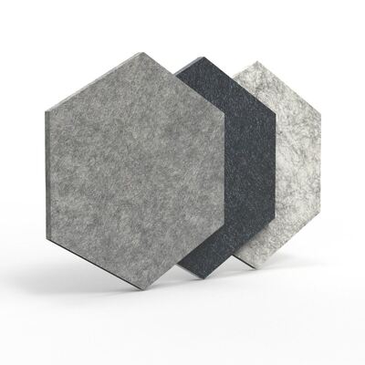 High Density Polyester Fiber Acoustic Panel Wall Hex Acoustic Panels