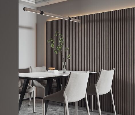 Noise Reduction Polyester Acoustic Slat Wood Panel Simple Akupanel Wall Wood Slats Panels
