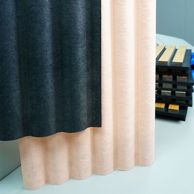 Curved Surface Polyester Fiber Acoustic Panel Sound Absorption PET Wall Panel