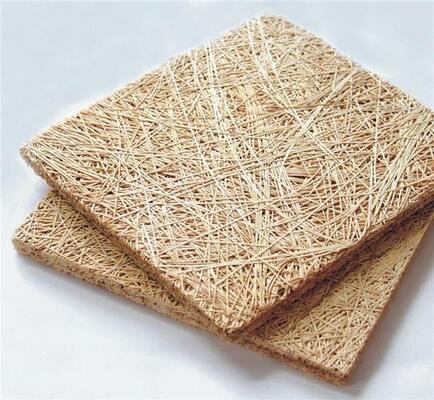 Wall Decorative Wood Wool Acoustic Panel Noise Reduction Acoustic Cement Board