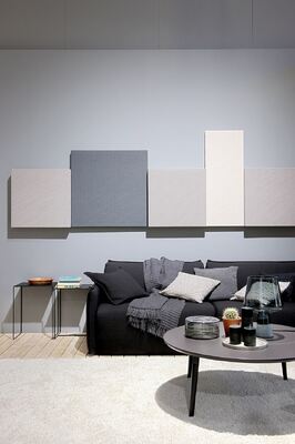 High Density Fabric Covered Sound Absorbing Panels Interior Bedroom Acoustic Panels