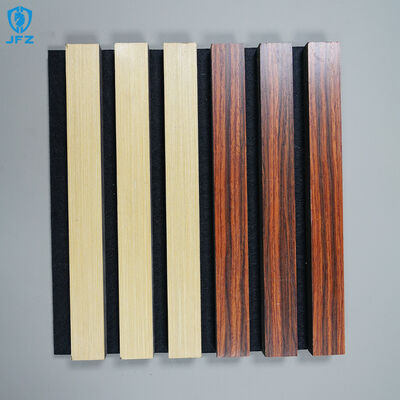Easy to Decorate Wood Slat Acoustic Panel MDF Wood Veneer for Office