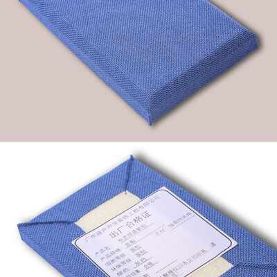 High-Density Fabric Acoustic Wall Panel Fireproof Fiber Glass Wall Padding