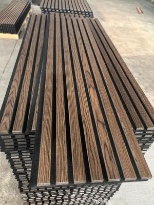 Acoustic Wood Wall Panel MDF Wood Veneer Acoustic Ceiling Panel for Studio