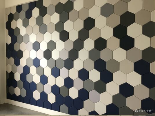 Stylish Decor PET hexagon Acoustic Panel Natural Polyester Acoustic Panel