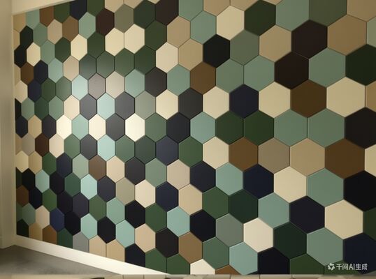 Stylish Decor PET hexagon Acoustic Panel Natural Polyester Acoustic Panel