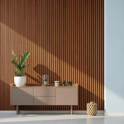 Acoustic Wood Wall Panel Model Design MDF Akupanel Wood Veneer for Hall