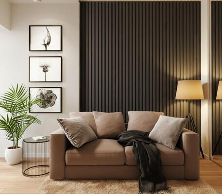 3D Wall Panel Flame Retardant Acoustic Wood Slat Panel for Office
