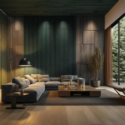 3D Wall Panel Flame Retardant Acoustic Wood Slat Panel for Office