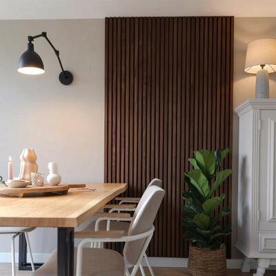 Acoustic Wood Wall Panel Natural Wood Veneer Melamine Board for Office