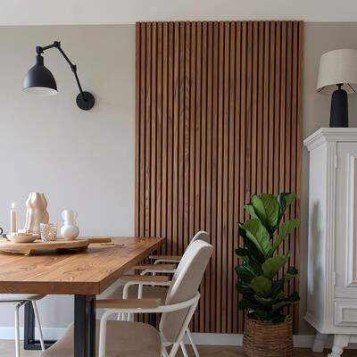 Acoustic Wood Wall Panel Natural Wood Veneer Melamine Board for Office