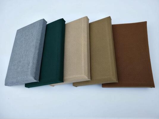 Customized Fabric Wrapped Acoustic Board Natural Acoustic Ceiling Panel