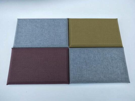 Free Sample 3D Wall Panel Durable Fabric Wrapped Acoustic Board