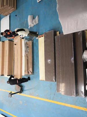 Customized Akupanel Eco-Friendly Acoustic Wood Wall Panel for Villa