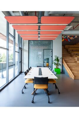 Decorative Ceiling Noise Absorption Sheets PET 3D Wall Panel for Studio