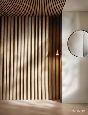 Customized MDF Wood Veneer Melamine Board Acoustic Wall Panel for Office