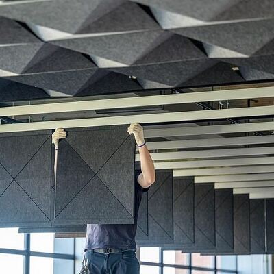 Competitive Price Polyester Fiber Acoustic Panel PET Acoustic Board for Office