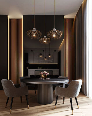 Eco-Friendly Acoustic Wood Panel MDF Melamine Board Akupanel for Villa