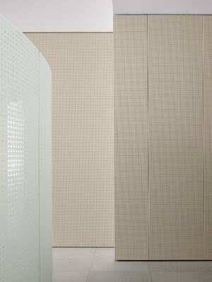 Flame Retardant Perforated Acoustic Panel Durable Acoustic Wood Panel for Hotel