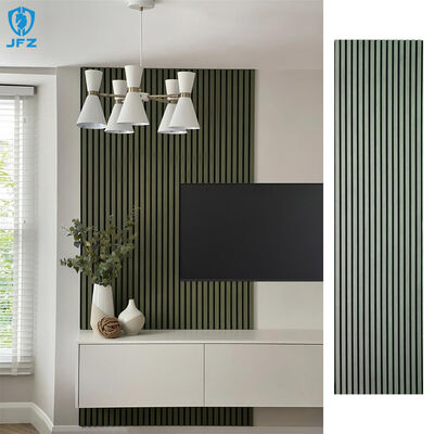 Flame Retardant Wood Slat Acoustic Panel Decor Interior MDF Akupanel for Bedroom
