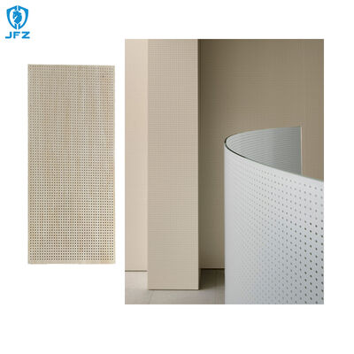 Free Samples Perforated Acoustic Panel Natural 3D Wall Panel Melamine Board for Room Decor