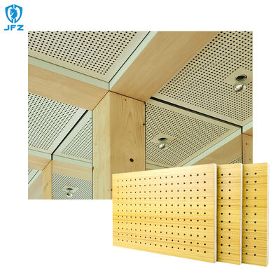 MDF Acoustic Wall Panel Eco-Friendly Perforated Acoustic Wood Panel for Home Decor